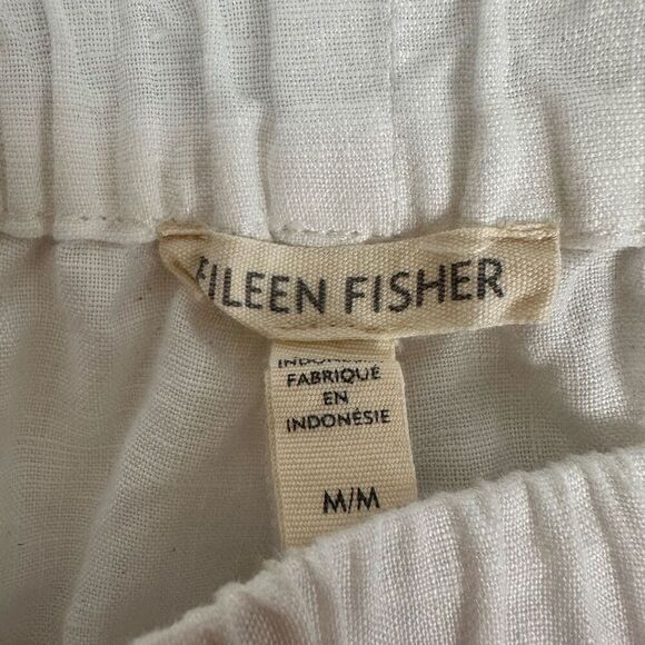 Eileen Fisher White Crop Pants size Medium - Picture 4 of 5